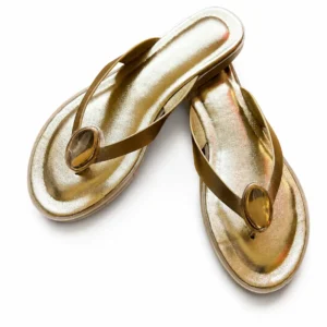 Glam flip flops with jewel detail