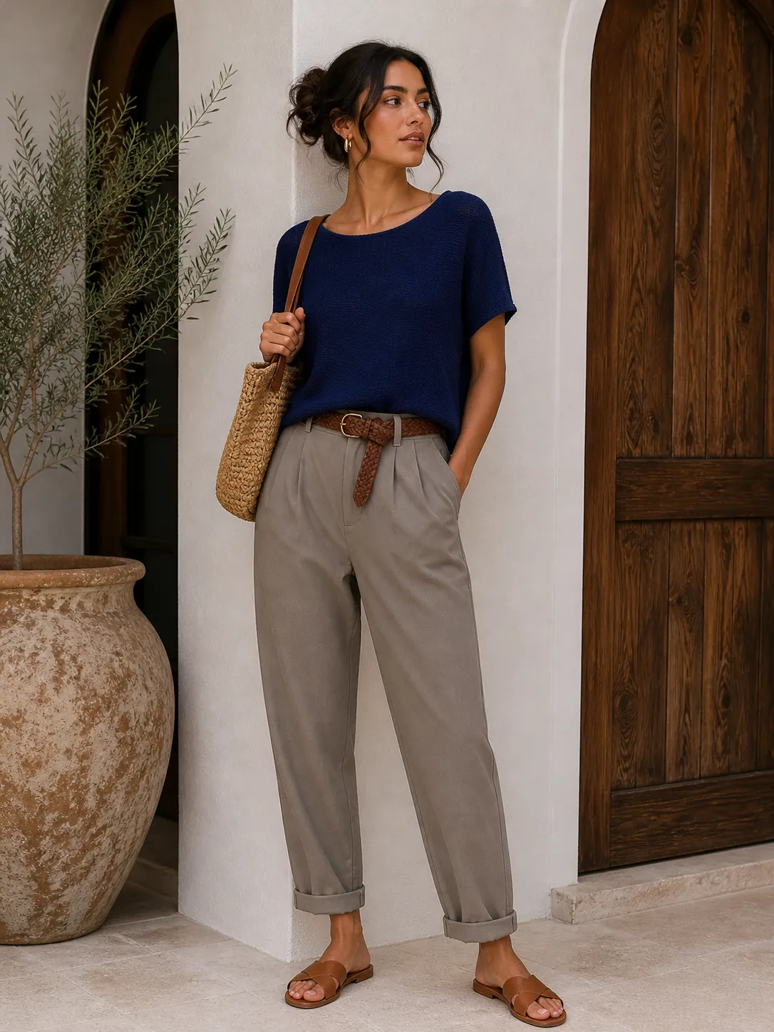 Lightweight oversized knit top - Image 2