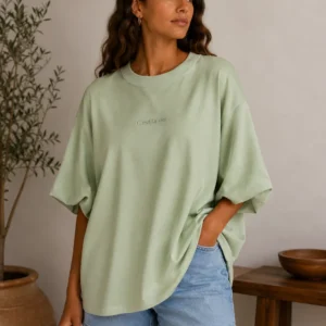Oversized basic t-shirt "C'est la vie"