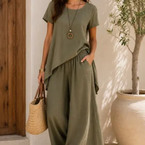 Asymmetric Lyocell Set