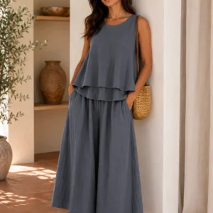 Layered Tencel Two-Piece Set