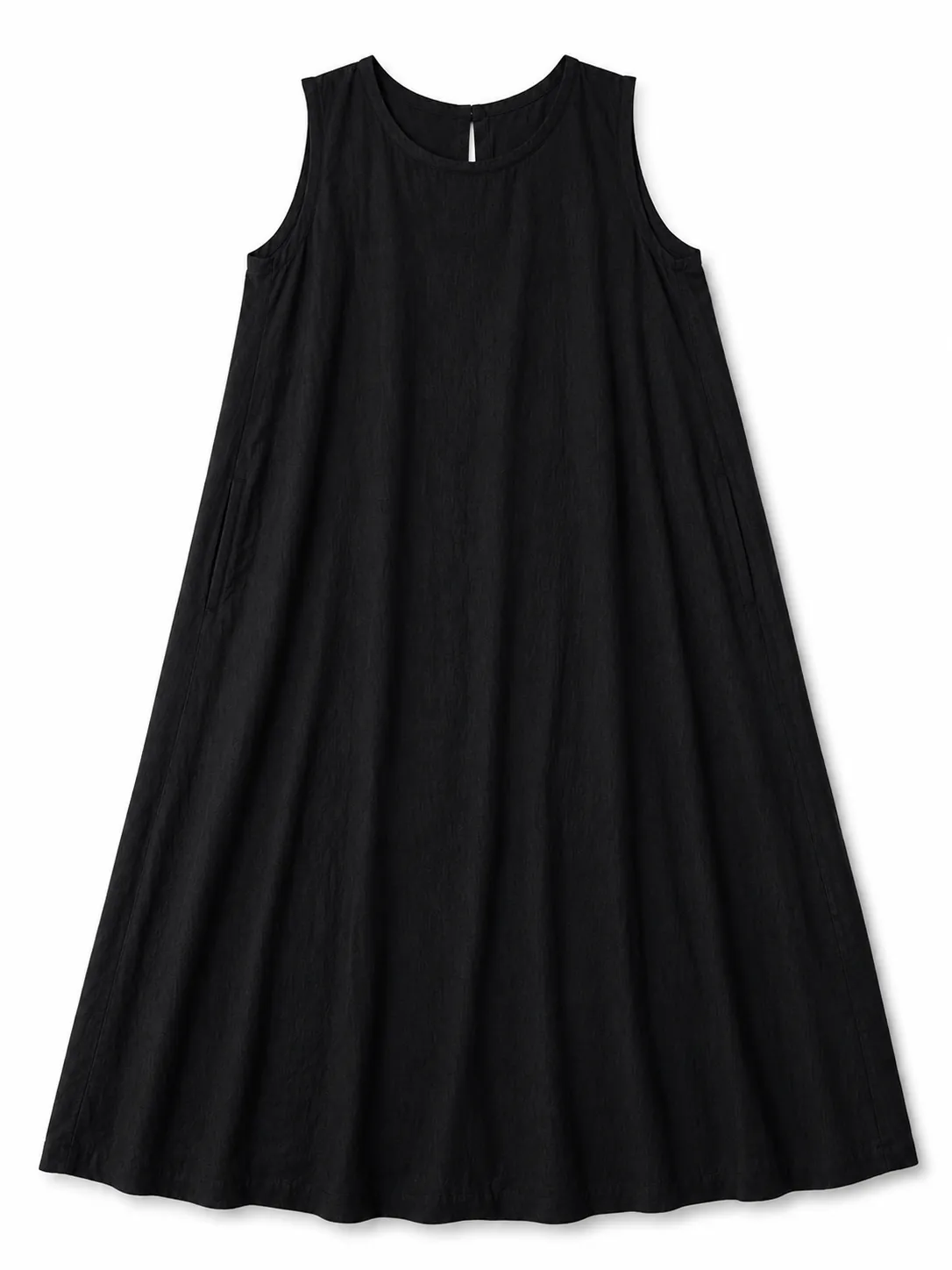 Linen Touch Pocket Dress - Image 4