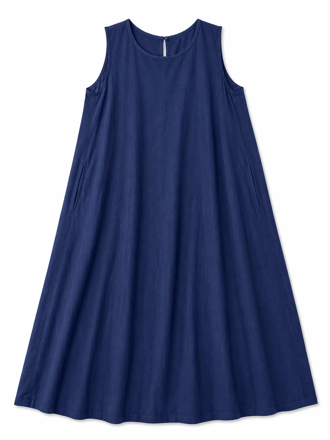 Linen Touch Pocket Dress - Image 3