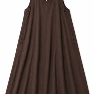 Linen Touch Pocket Dress