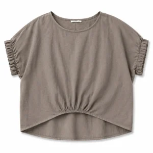 Oversized Front Gathered Blouse