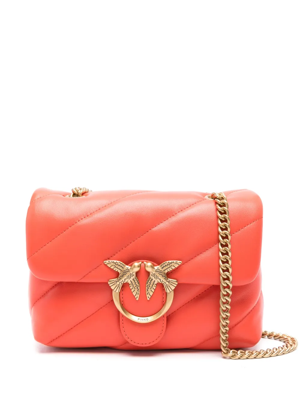 PINKO Love Bag Puff Quilted Nappa Leather Bag with Chain - Image 2