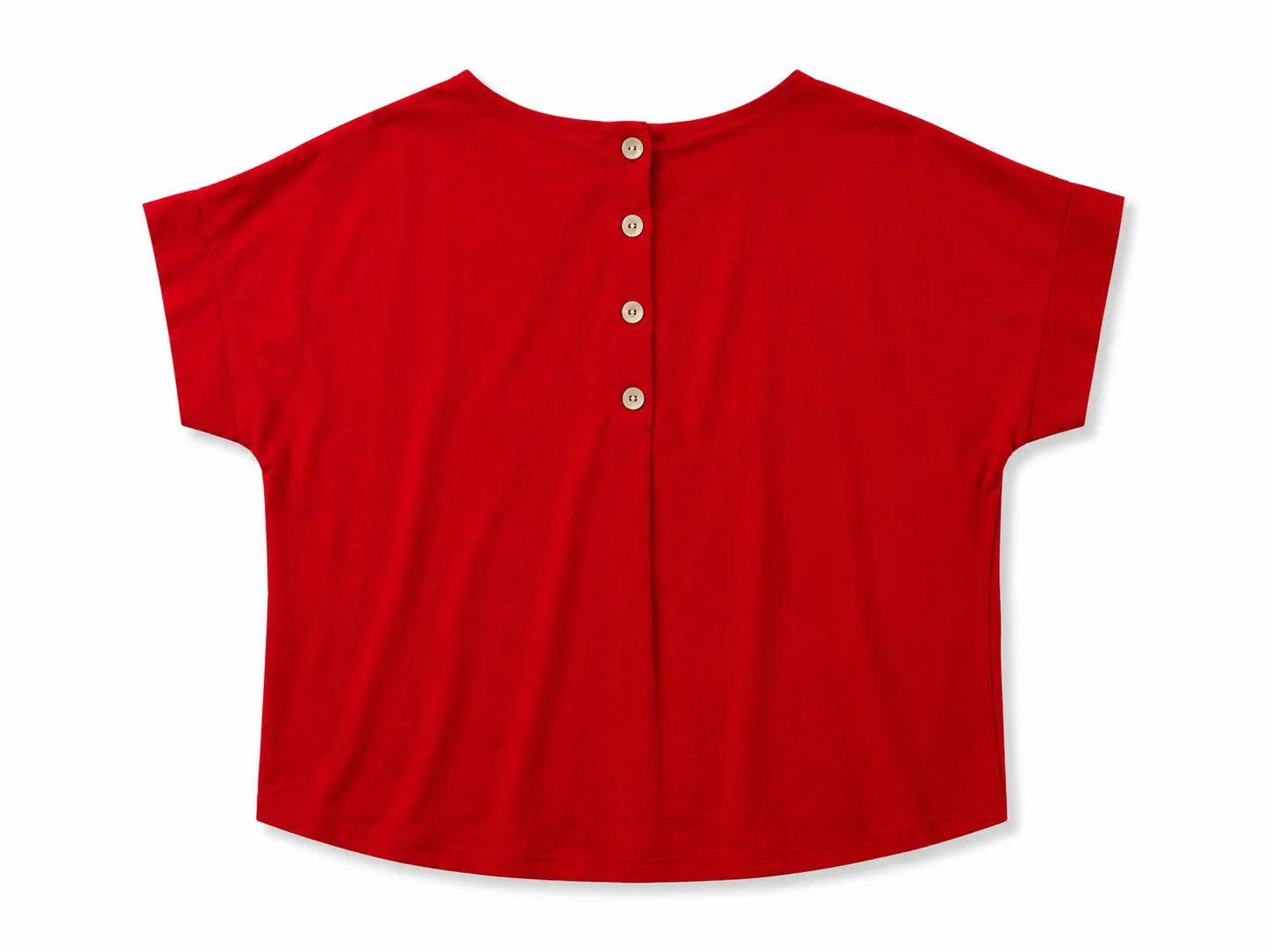 Soft Touch Top with Decorative Buttons - Image 2