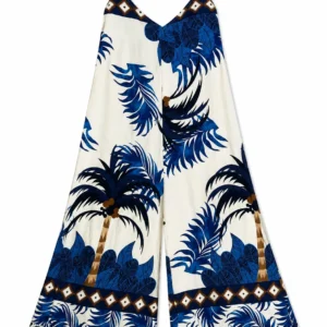 Tropical Wide-Leg Jumpsuit