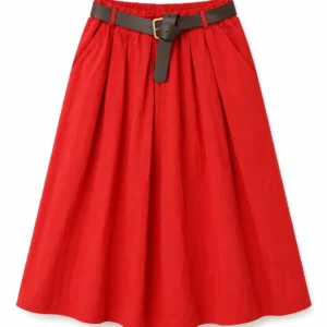 Belted Midi Skirt