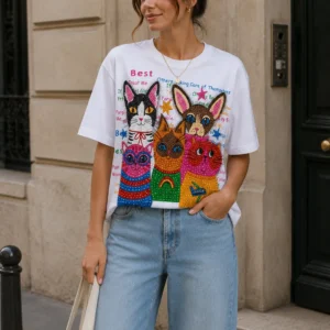 Cat Graphic Tee