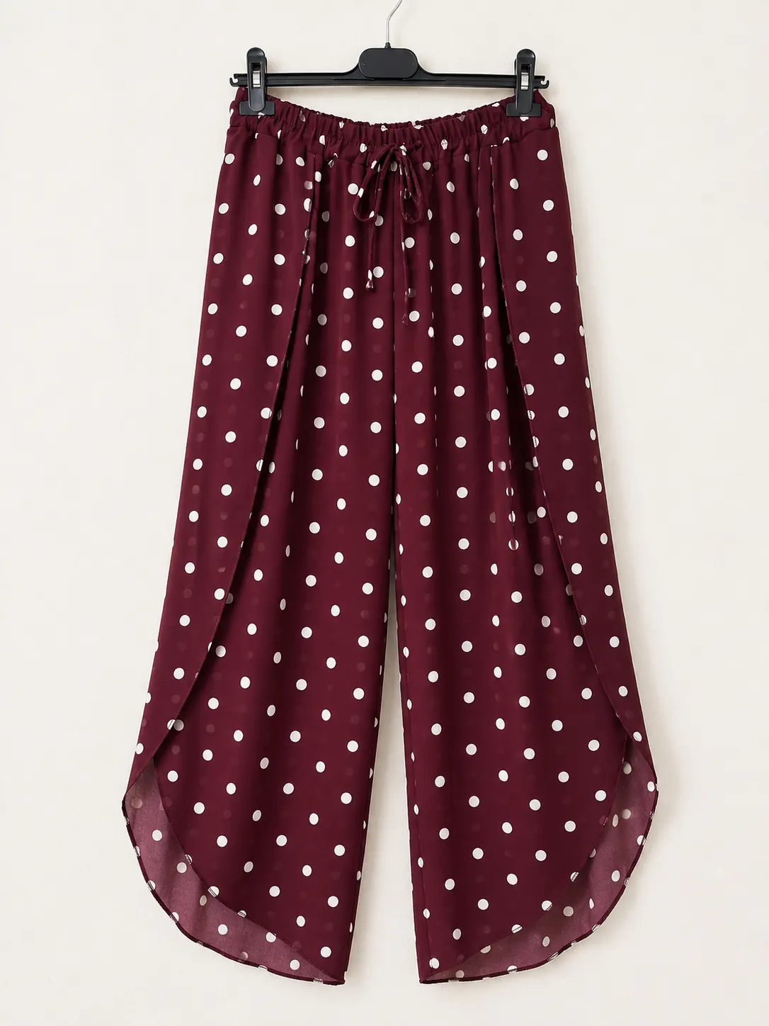 Dot Split Pants - Image 4