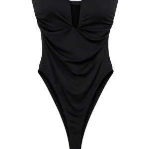 Draped Strapless Bodysuit
