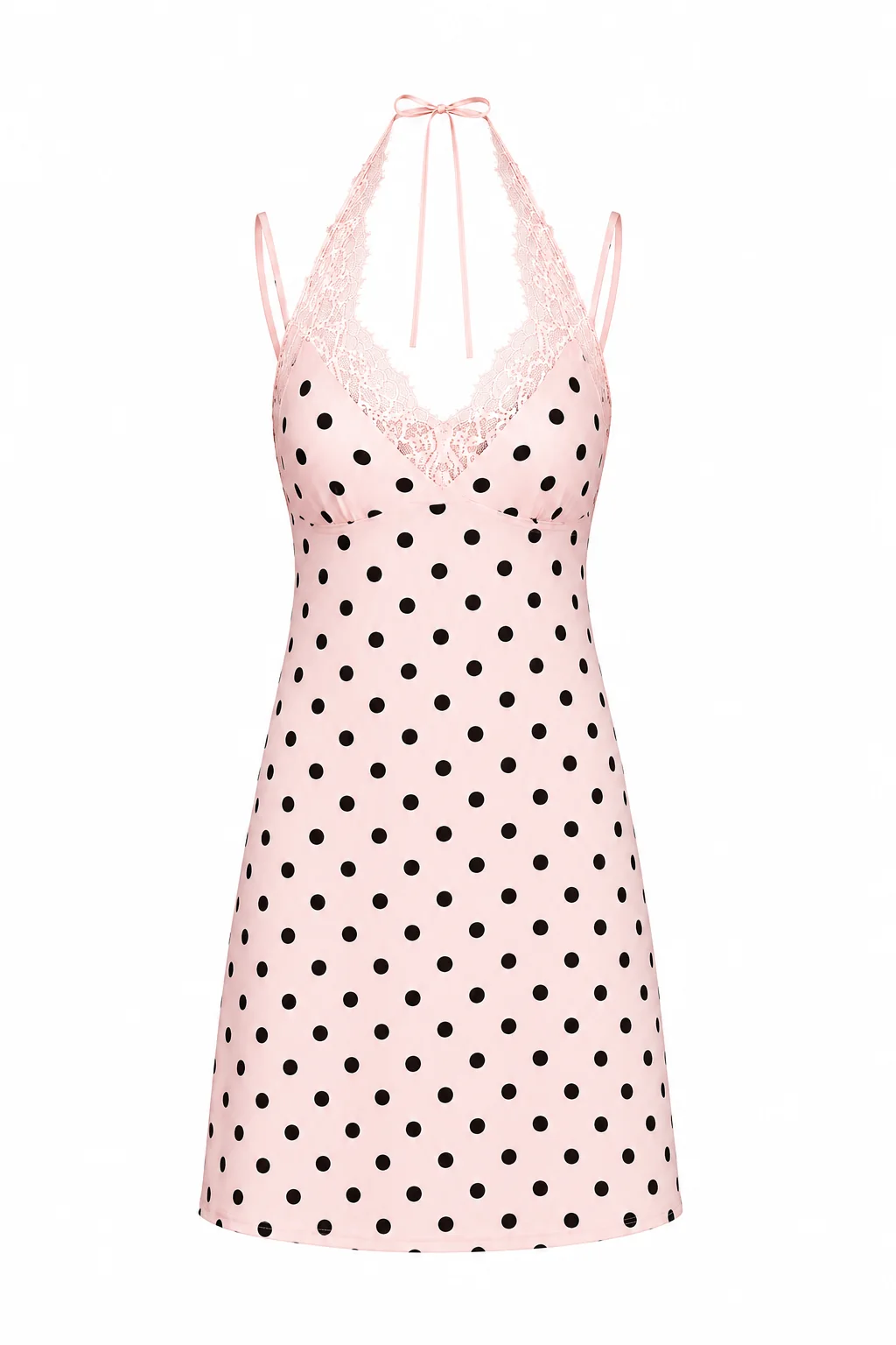 Bodkované Slip Šaty – Obrázok 2
