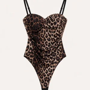 Draped Bustier Bodysuit
