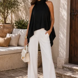 Draped Handkerchief Top
