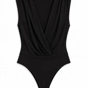 Draped Shoulder Bodysuit