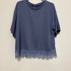 Lace Hem Relaxed Top