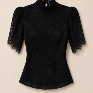 Lace Mock-Neck Top
