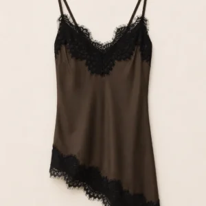 Lace-Trim Satin Camisole