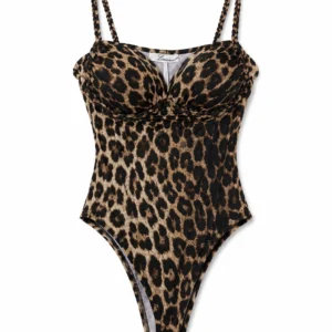 Leopard Strap Bodysuit