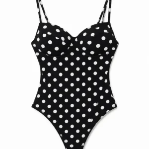 Polka Dot Bustier Bodysuit