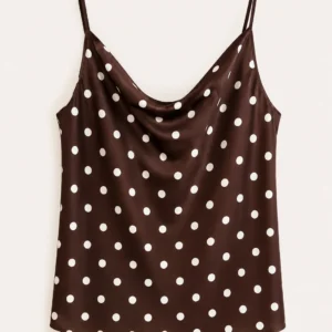 Polka Dot Satin Cami Top