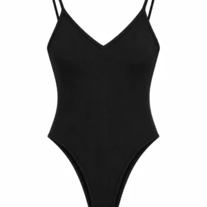 Ribbed Strap Bodysuit