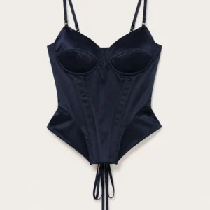 Satin Structured Corset Top