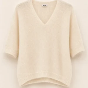 V-Neck Baby Alpaca Sweater