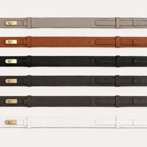 Wide Adjustable Leather Belt