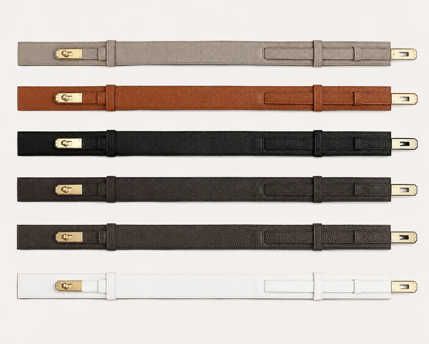 Wide Adjustable Leather Belt