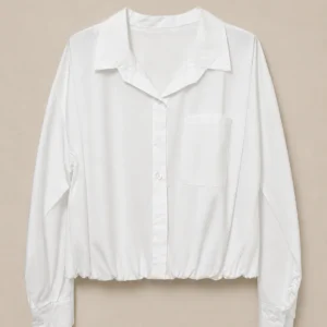 Gathered Hem Shirt