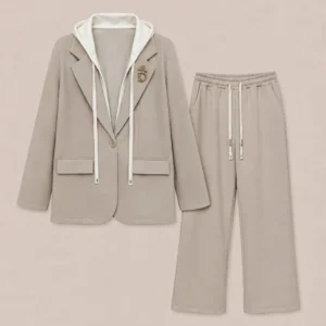 Hooded Blazer Set