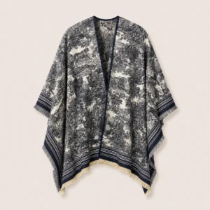 Printed Kimono Poncho
