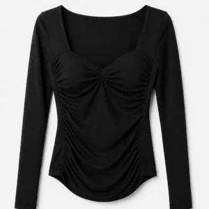 Ruched Sweetheart Top