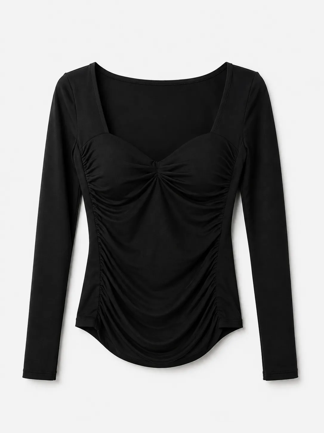 Ruched Sweetheart Top