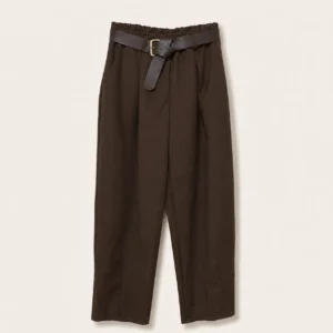 Belted Wide-Leg Trousers