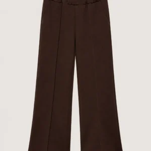 Pintuck Wide-Leg Trousers