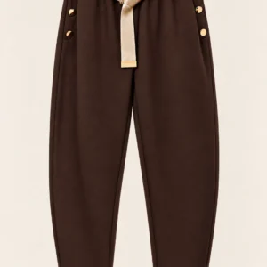 Trousers with Satin Belt