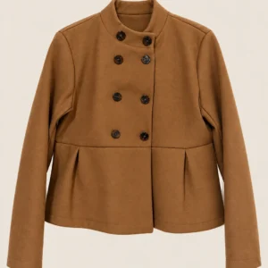 Structured Double-Breasted Jacket