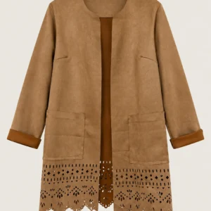 Suede-Effect Jacket