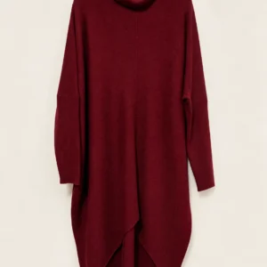 Asymmetric Turtleneck Dress