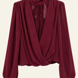 Lace Drape Blouse
