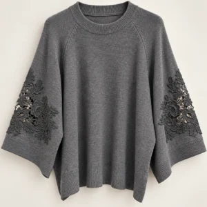 Lace Sleeve Jumper